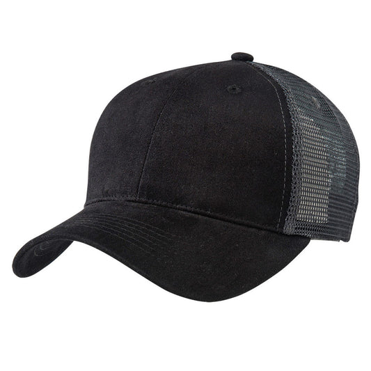 black/grey mesh hat